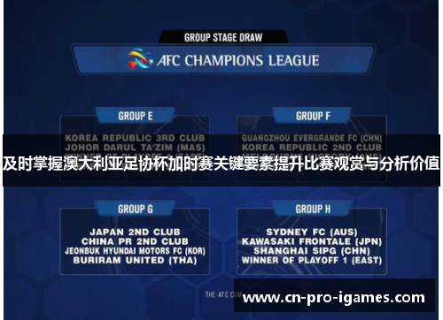 及时掌握澳大利亚足协杯加时赛关键要素提升比赛观赏与分析价值 及时掌握澳大利亚足协杯加时赛关键要素提升比赛观赏与分析价值